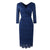 Abito A Tubino Blu Navy Vintage Anni '50
