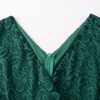 Abito A Tubino Vintage Anni '50 Verde