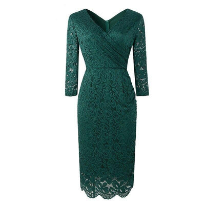 Abito A Tubino Vintage Anni '50 Verde