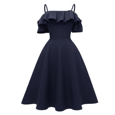 Abito Da Sera Blu Navy Anni '50