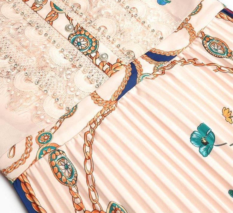 Abito A Trapezio Stile Anni '40 Rosa