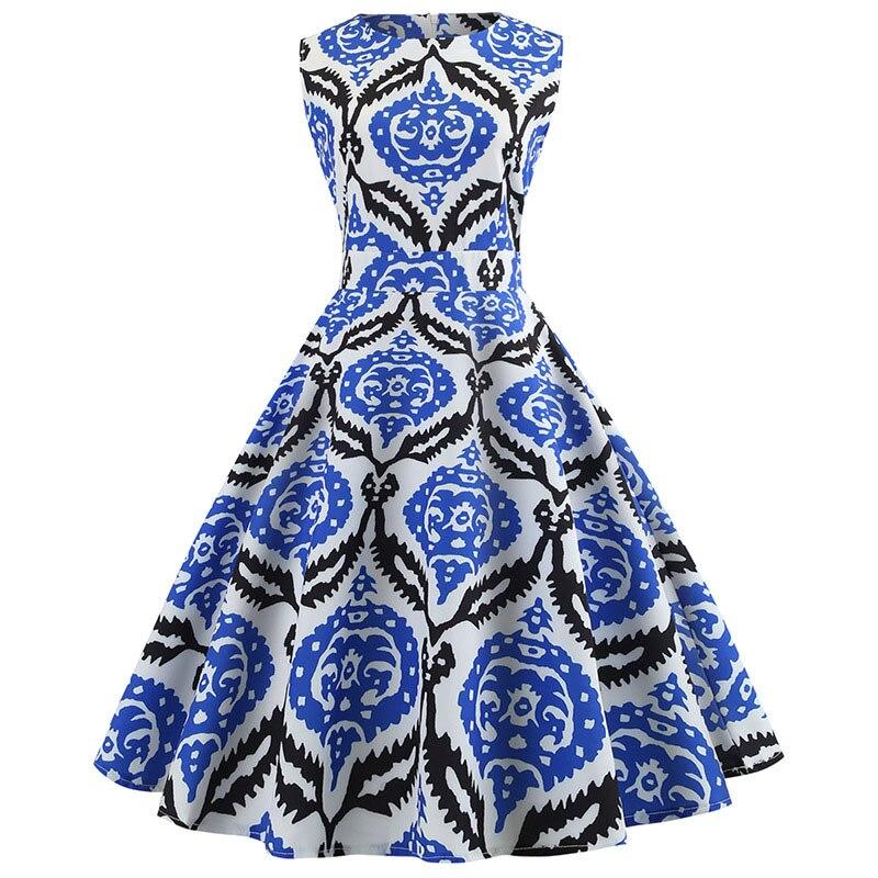 Abito Anni '50 Nero E Blu