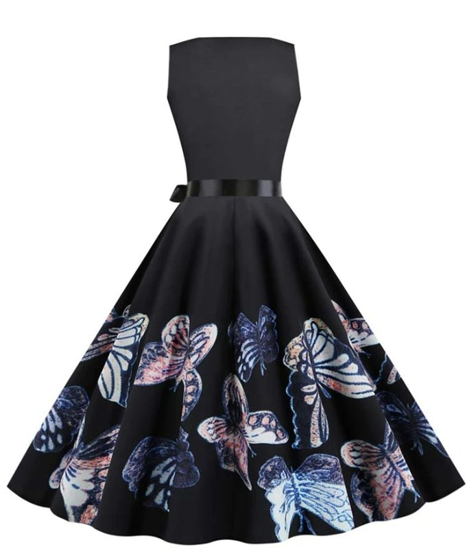 Abito Svasato Vintage Viola