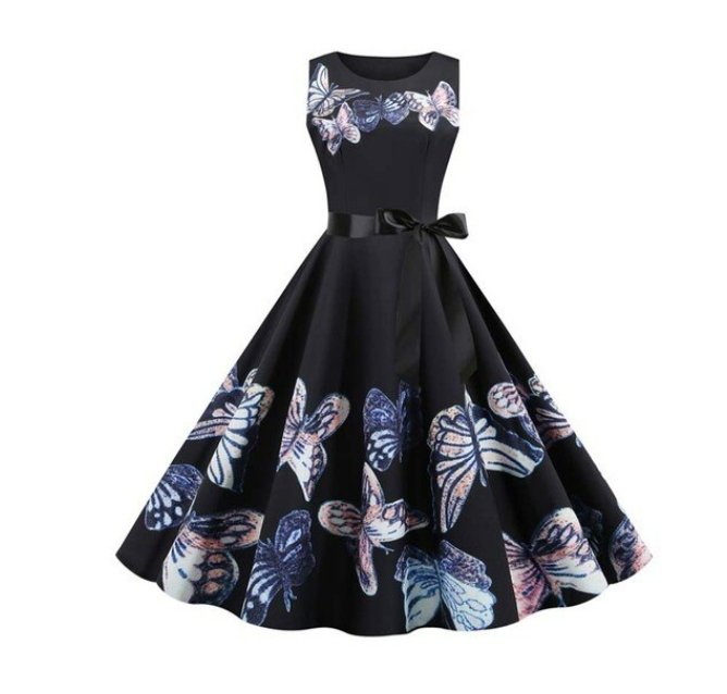 Abito Svasato Vintage Viola