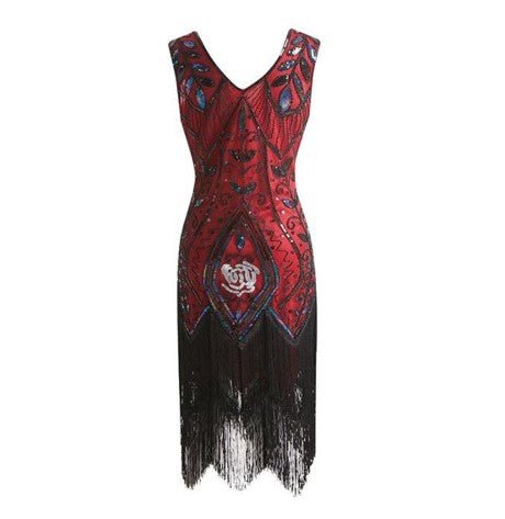 Abito Rosso Anni '20 Da Donna