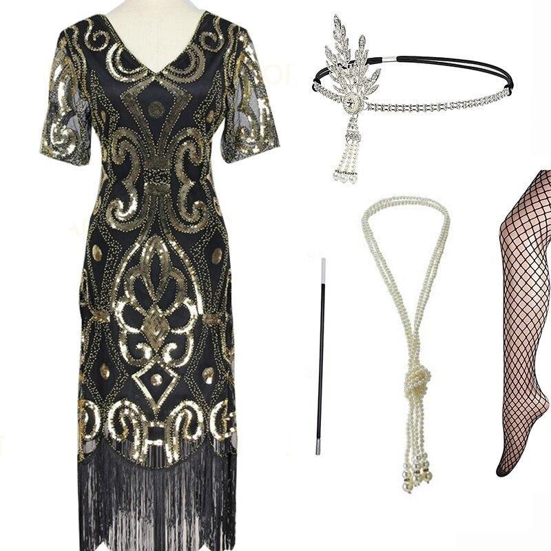 Abito Flapper Anni '20 Oro