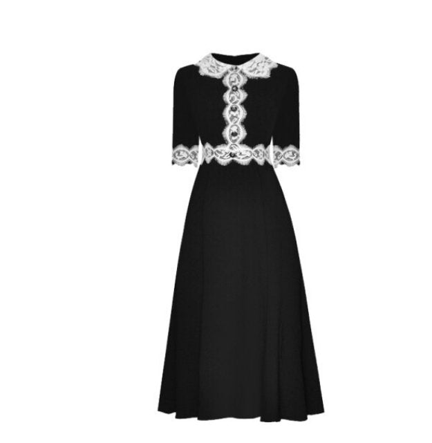 Abito Tubino Nero Vintage