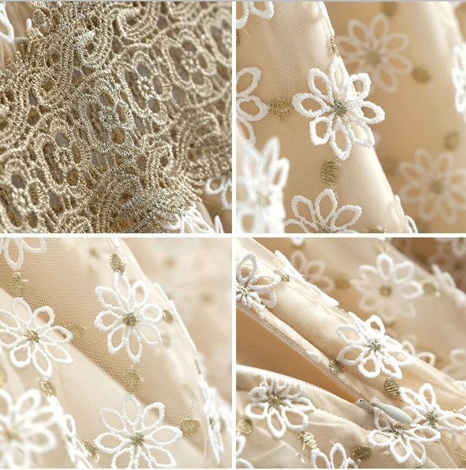 Abito Anni '40 Color Champagne