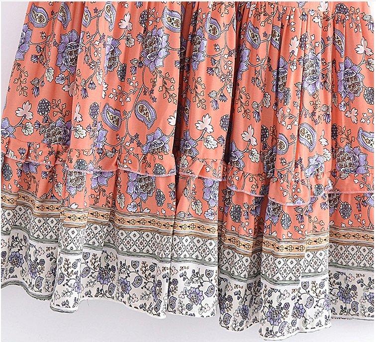 Abito Hippie Rosa Anni '70