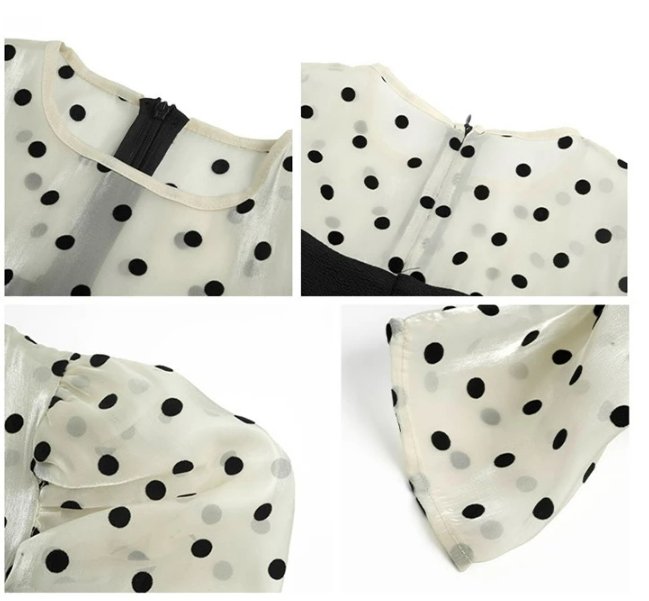 Abito Midi Vintage A Pois