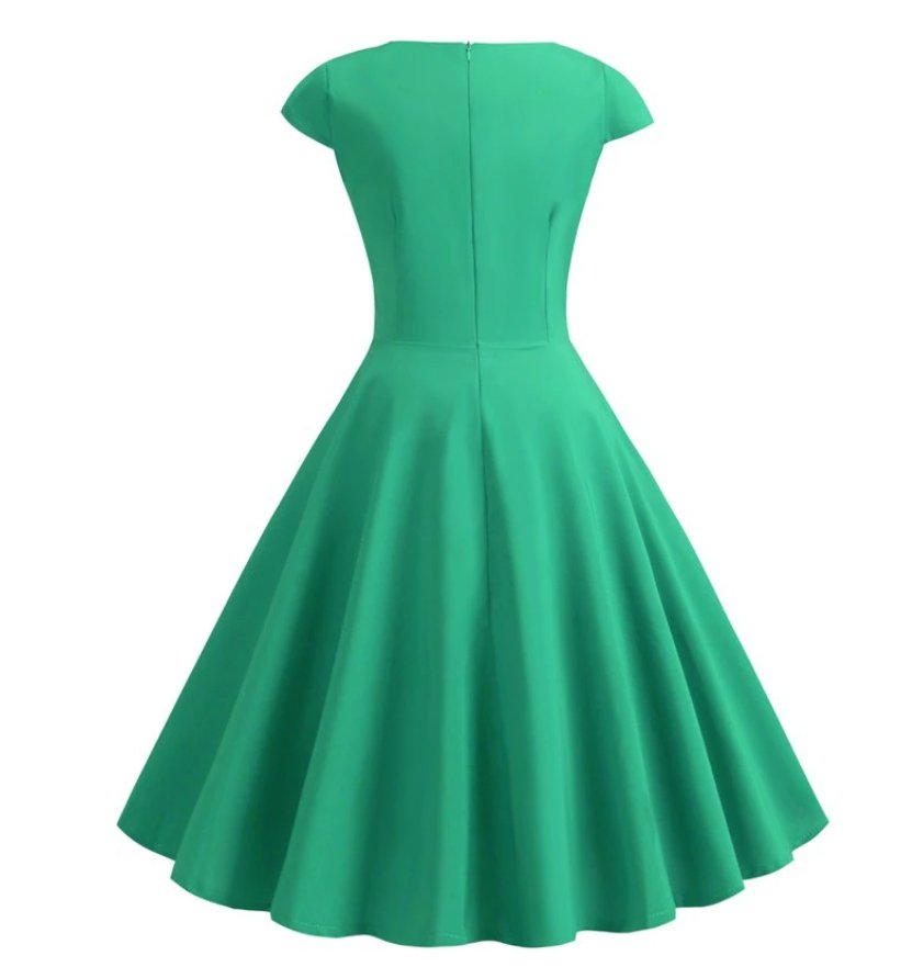 Abito Midi Vintage Verde