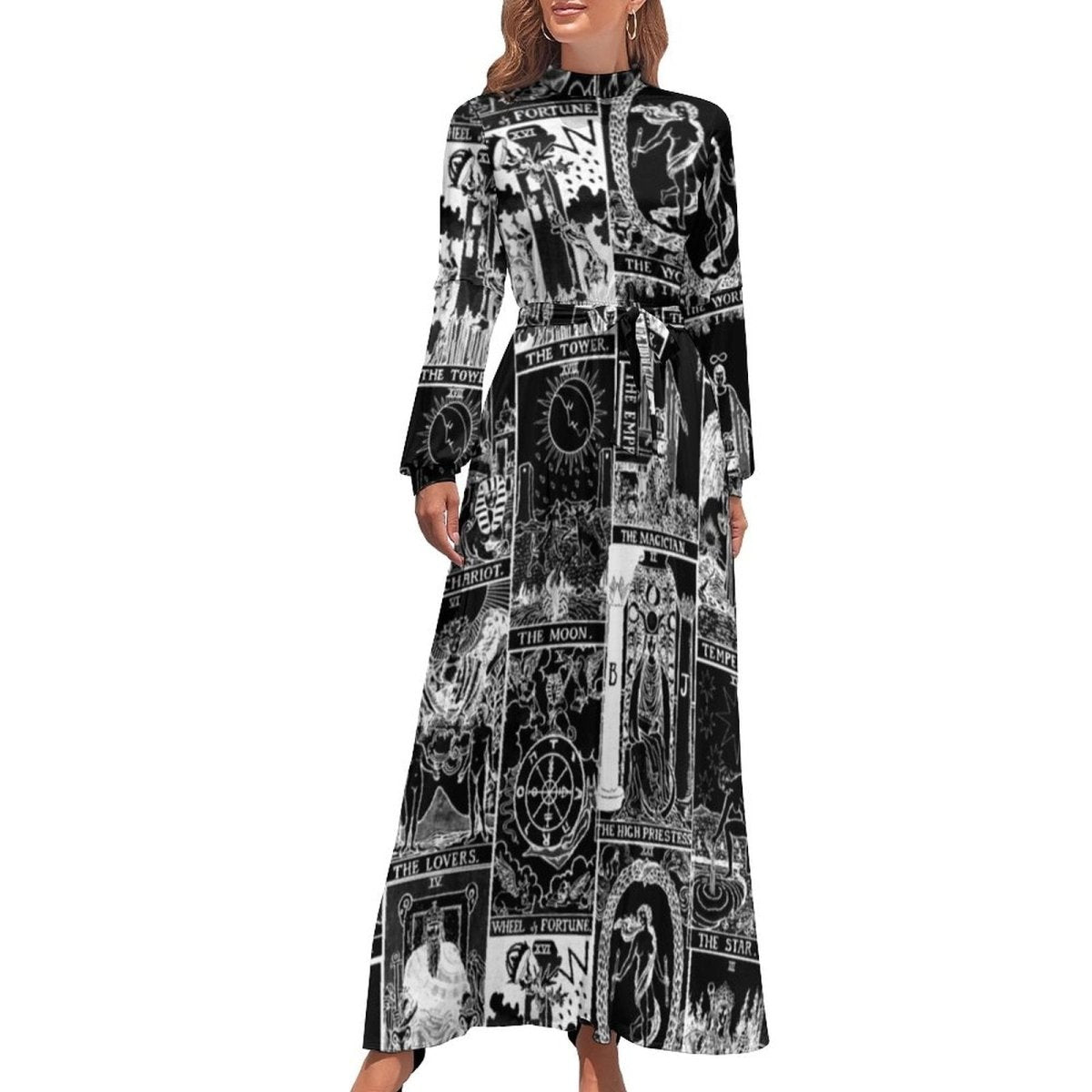 Abito Anni '70 In Bianco E Nero