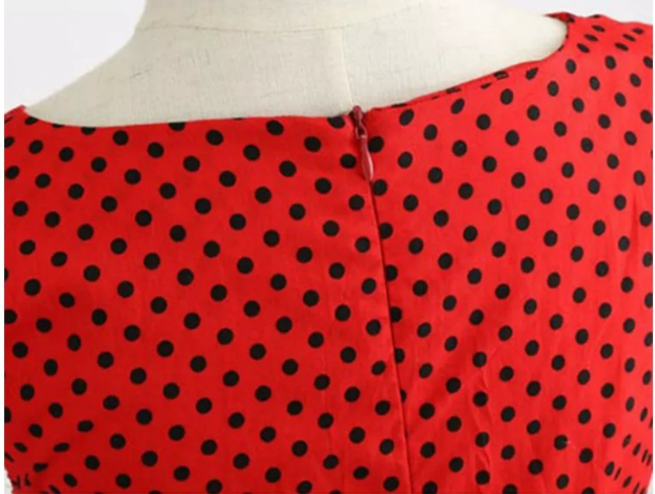 Abito Pin Up Rosso Anni '50