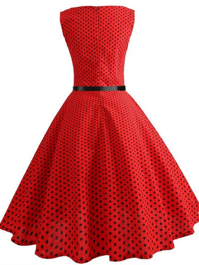 Abito Pin Up Rosso Anni '50