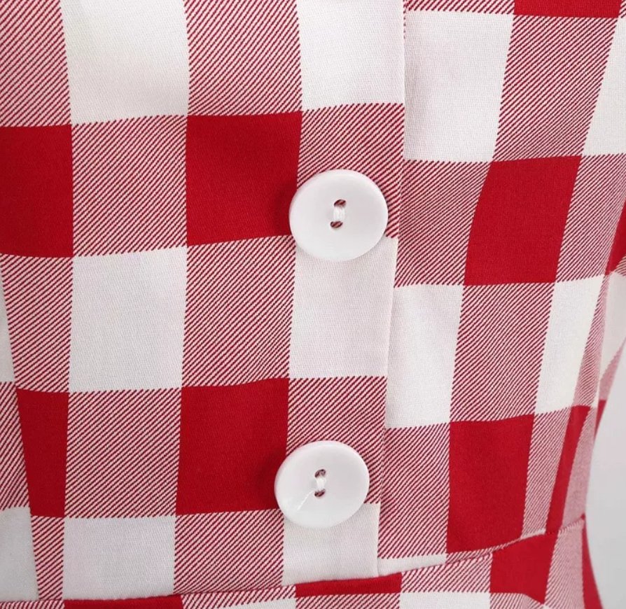 Abito Retrò Anni '50 Rosso