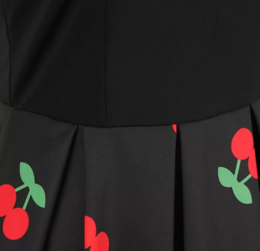 Abito Retrò Con Ciliegie