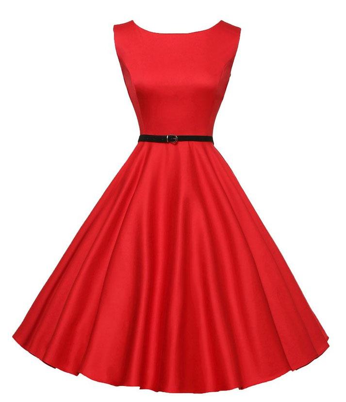 Abito Rosso Rockabilly