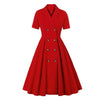 Abito Rosso Chic Anni '50