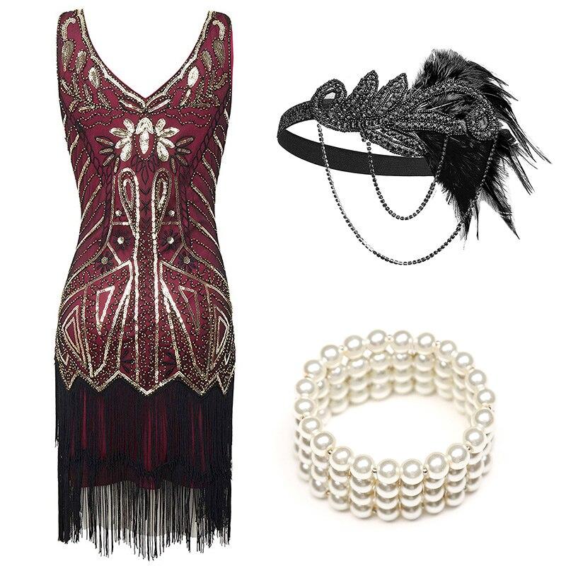 Abito Da Sera Rosso Anni '20