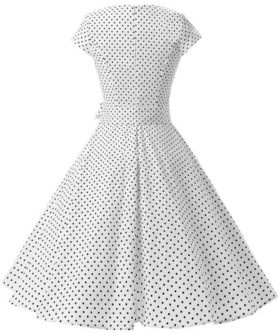 Abito Bianco Stile Anni '50