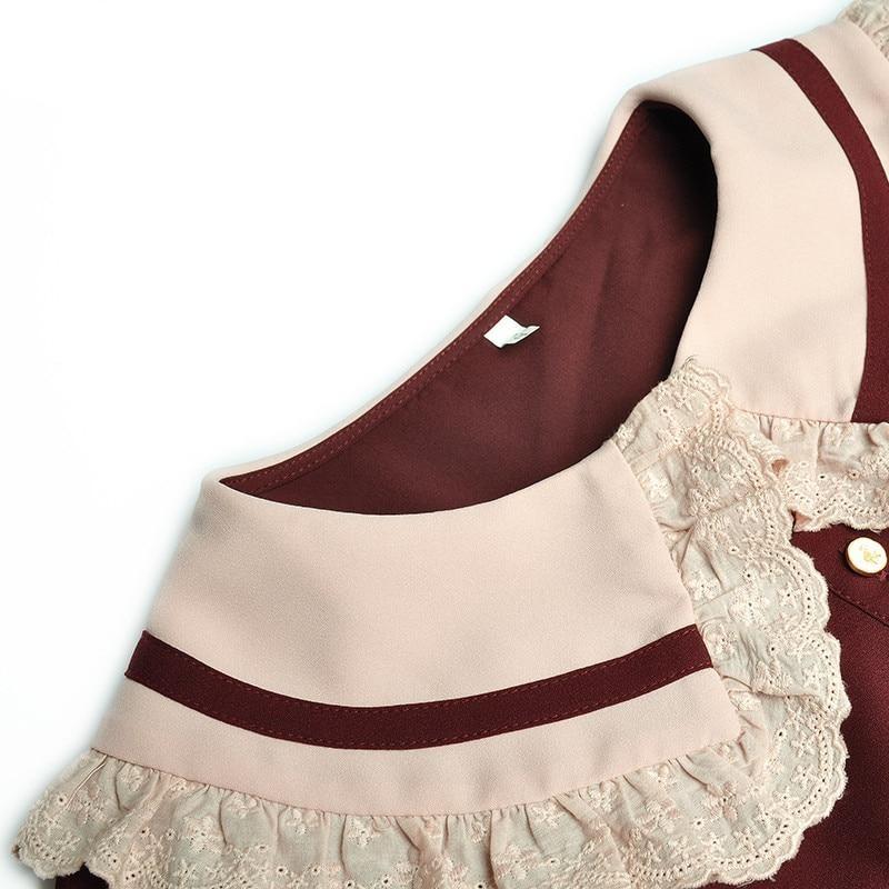 Abito Stile Anni '40 Bordeaux