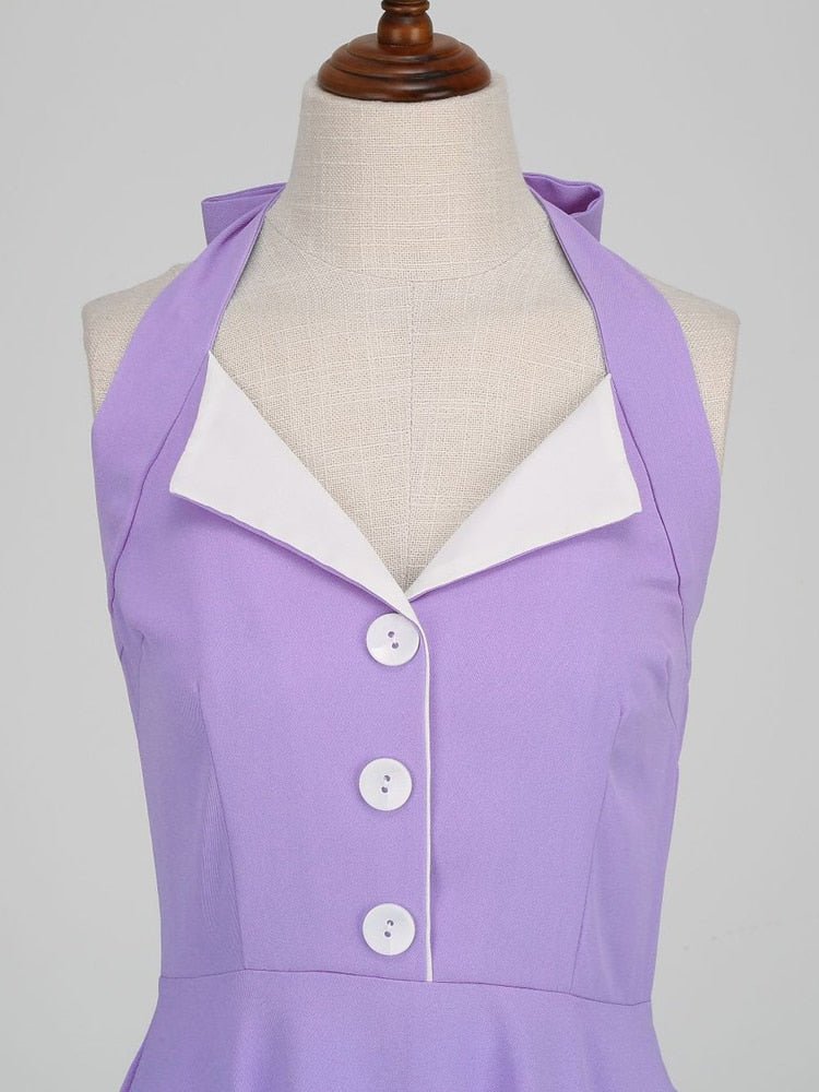 Abito Pin Up Viola Vintage Anni '60