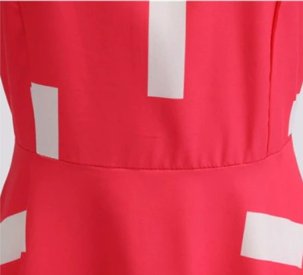 Abito Vintage A Trapezio Con Colletto In Pizzo