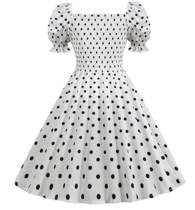 Abito Bianco Stile Anni '50