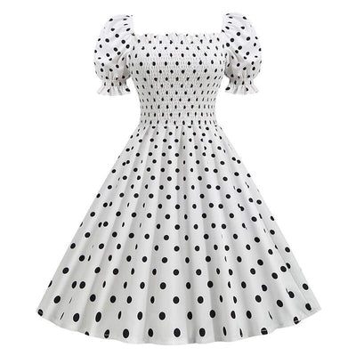 Abito Bianco Stile Anni '50
