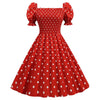 Abito Stile Anni '50 Rosso