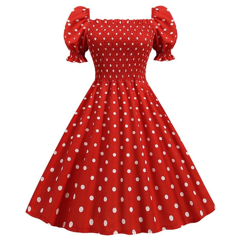 Abito Stile Anni '50 Rosso