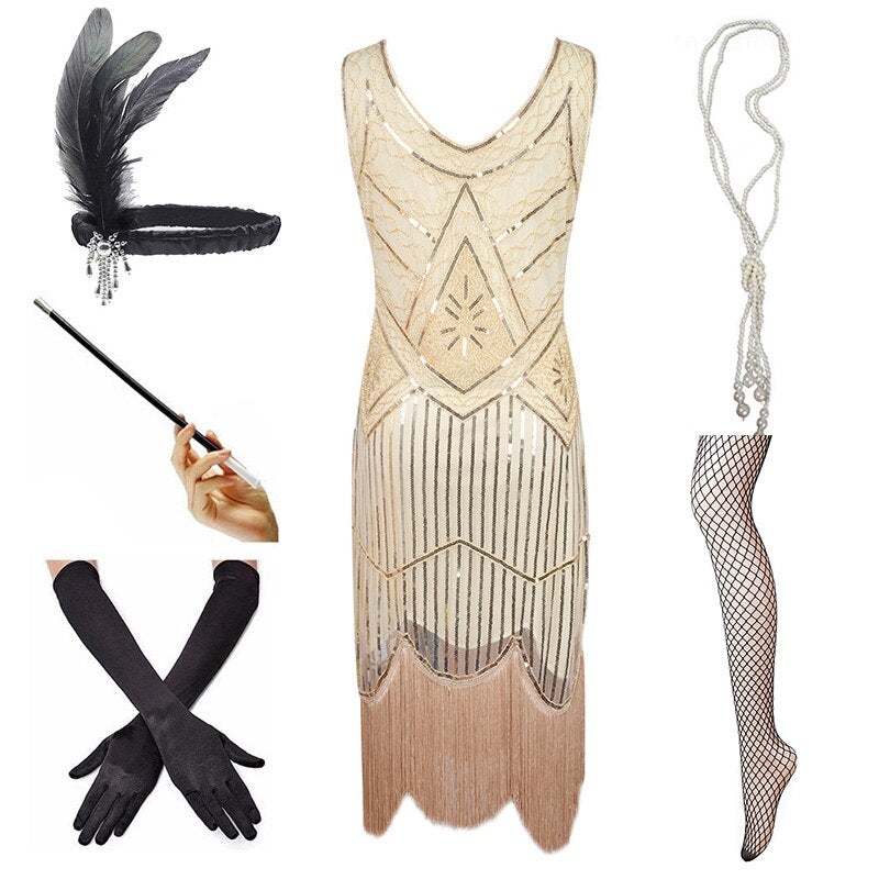 Abito Vintage 1920 Beige