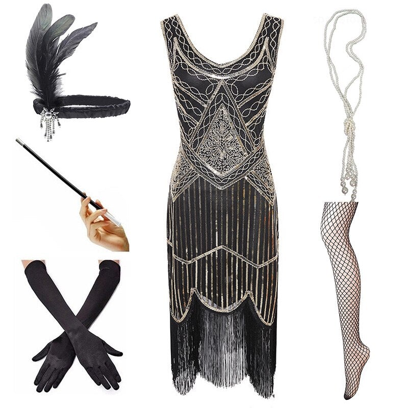 Abito D'oro Vintage 1920