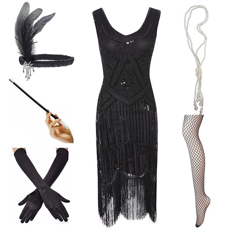 Abito Nero Vintage Anni '20