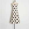 Abito Vintage A Pois Bianchi