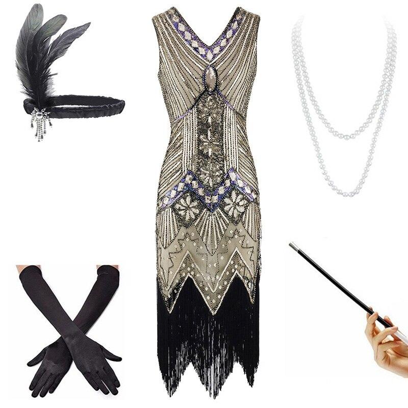 Abito Vintage Anni '20 Beige