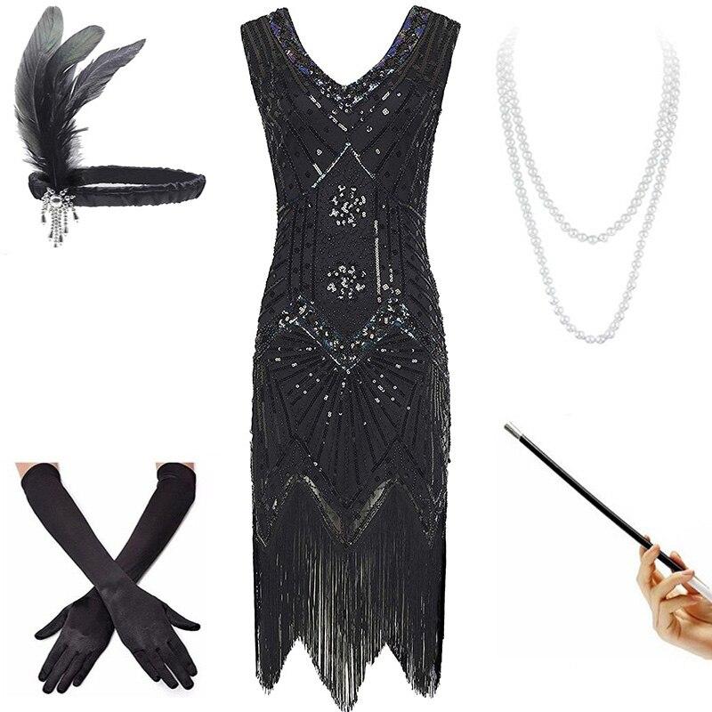 Abito Vintage Anni '20 Nero