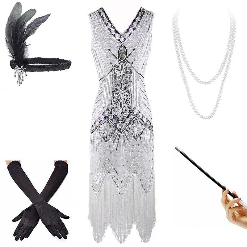 Abito Vintage Anni '20 Bianco