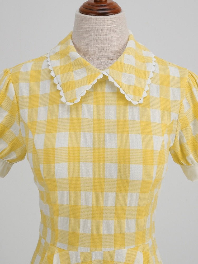 Abito Vintage Anni '40 Giallo