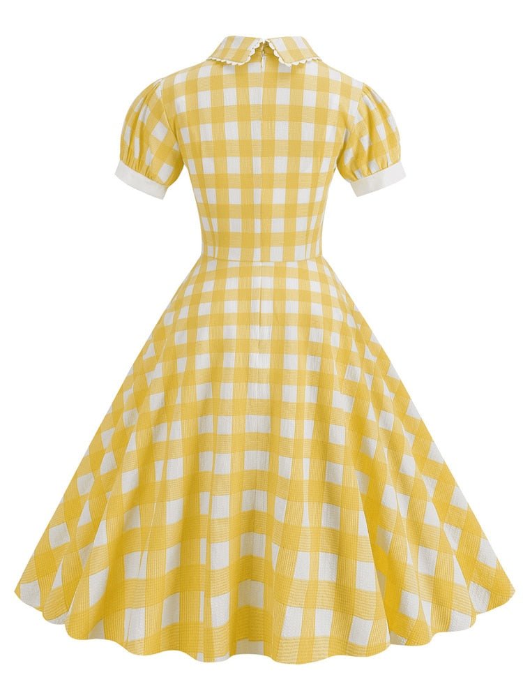 Abito Vintage Anni '40 Giallo