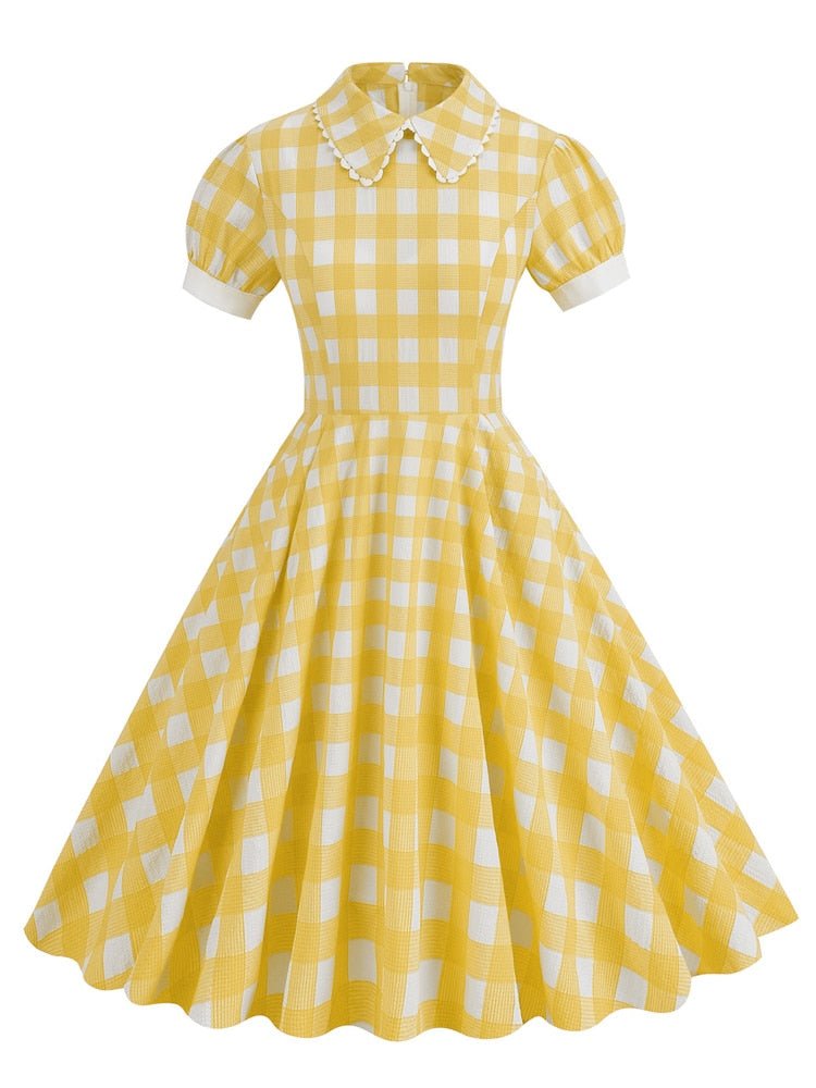 Abito Vintage Anni '40 Giallo