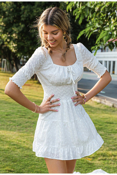 Abito Vintage In Pizzo Sangallo