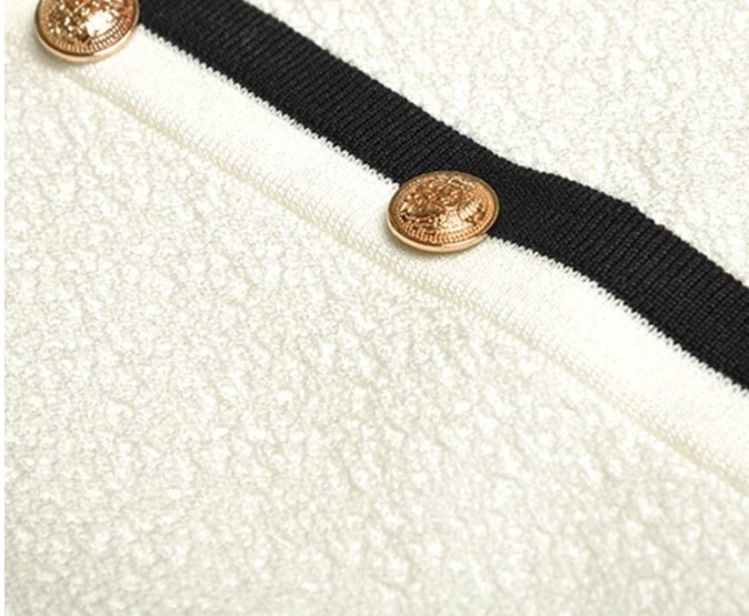 Abito Bianco Artistico Vintage Anni '40