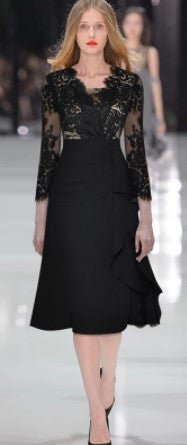 Abito Firmato Vintage Anni '40 Nero