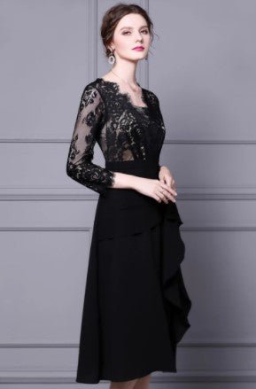 Abito Firmato Vintage Anni '40 Nero