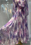 Abito Vintage Lungo Color Lavanda Anni '40