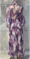 Abito Vintage Lungo Color Lavanda Anni '40