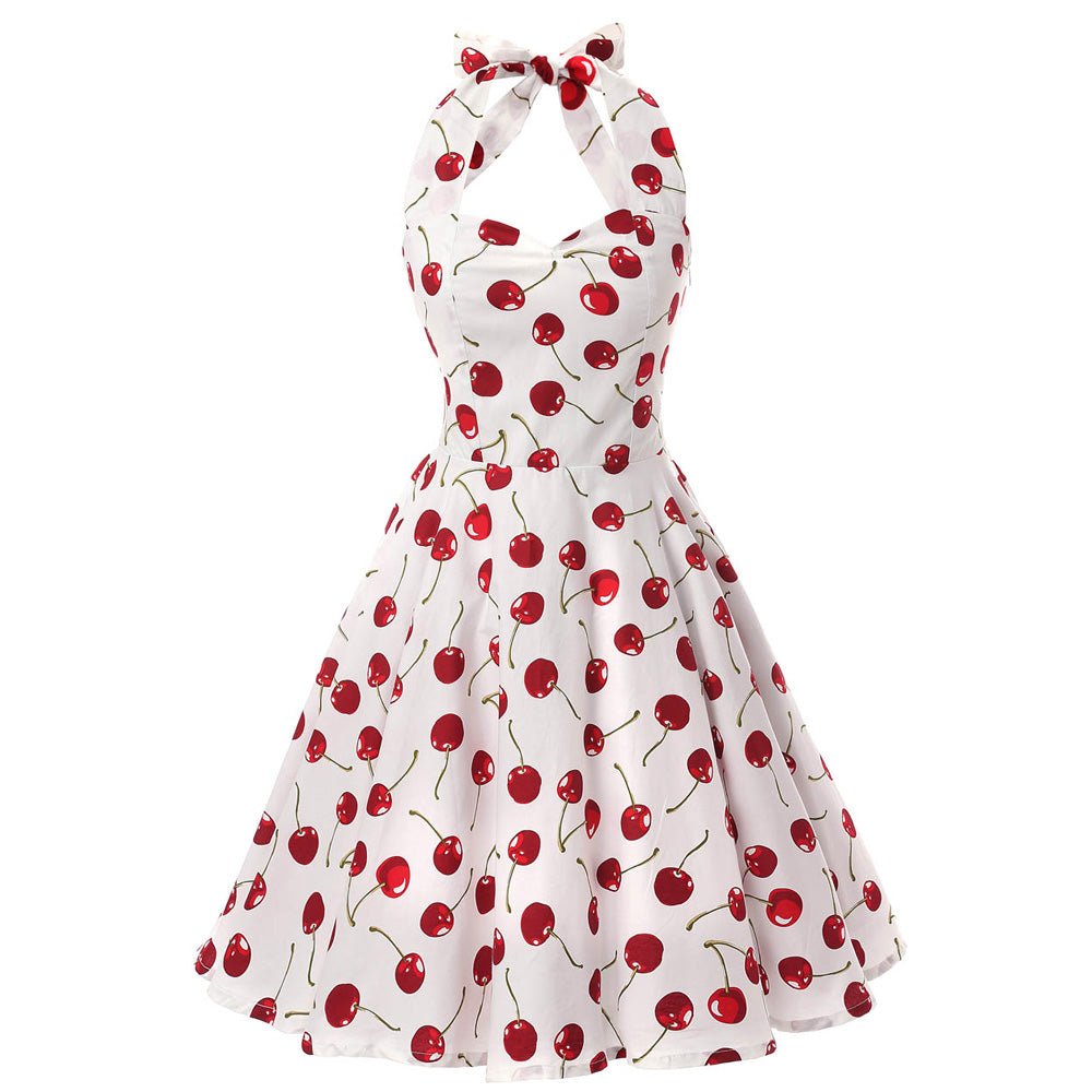 Abito Vintage Anni '50 Color Ciliegia