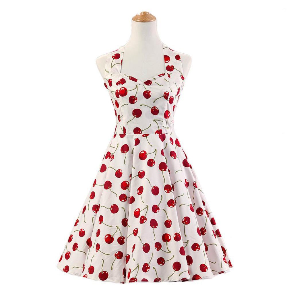 Abito Vintage Anni '50 Color Ciliegia