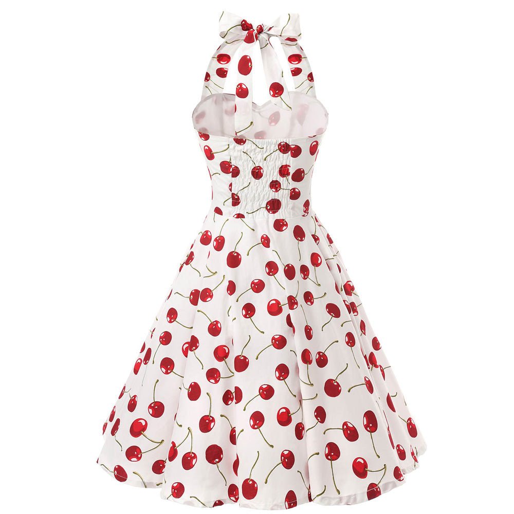 Abito Vintage Anni '50 Color Ciliegia